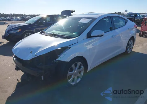 2013 Hyundai Elantra Limited z USA, uszkodzony, nr VIN 5NPDH4AE3DH431582